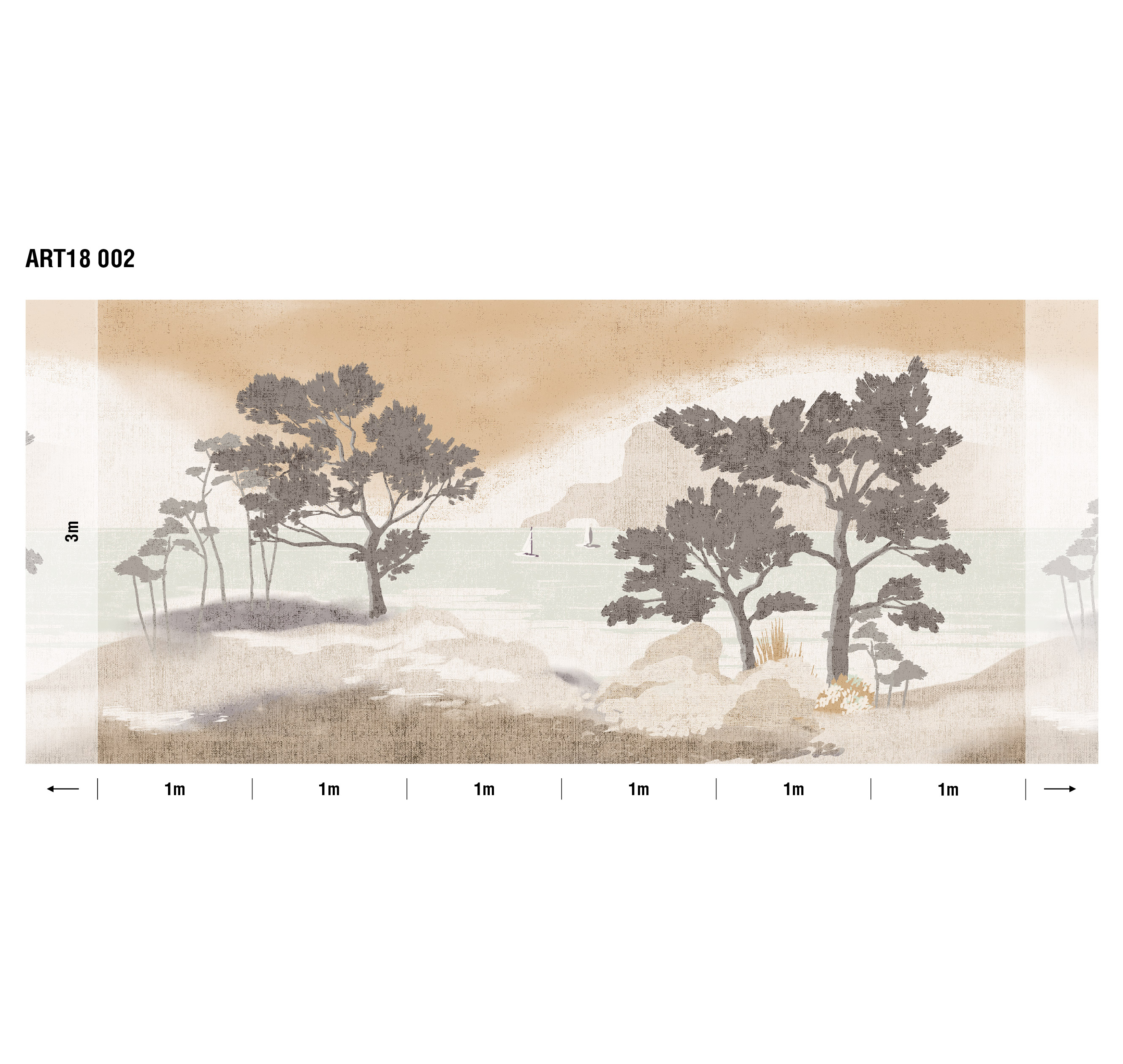 Панно Loymina Пейзаж 2 Бухта ART18 002 3×6